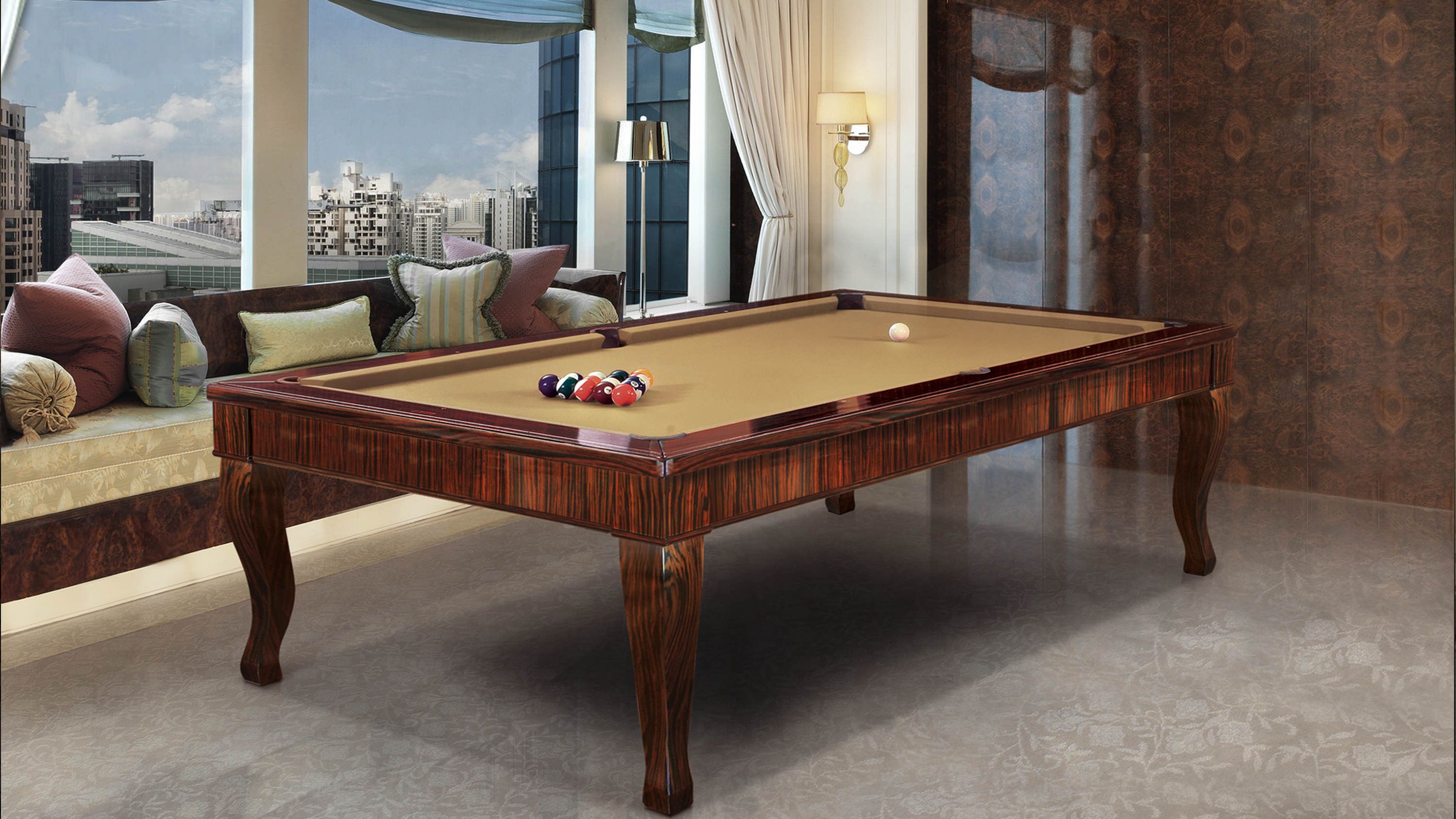 Ebony Canossa Pool Billiard Table 1