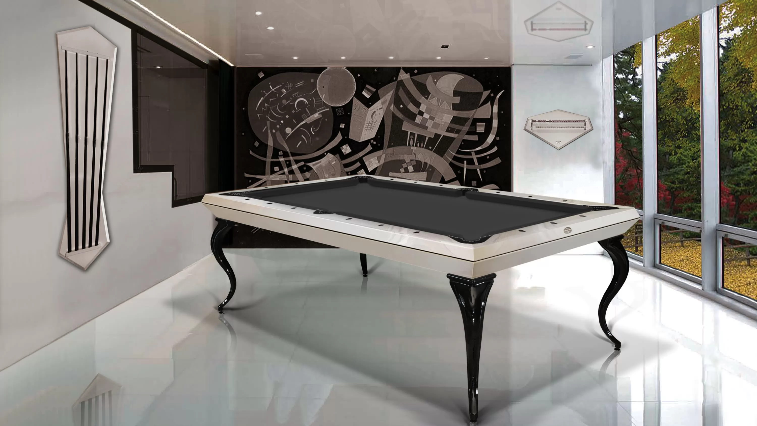 Opera billiard table White Pearled - Showroom Shop 5